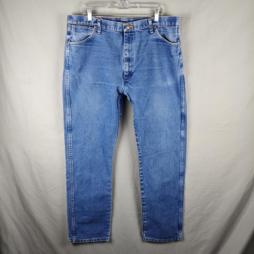 Wrangler Cowboy Cut Jeans Mens 40x34 Blue 13MWZ Western Straight Leg Denim